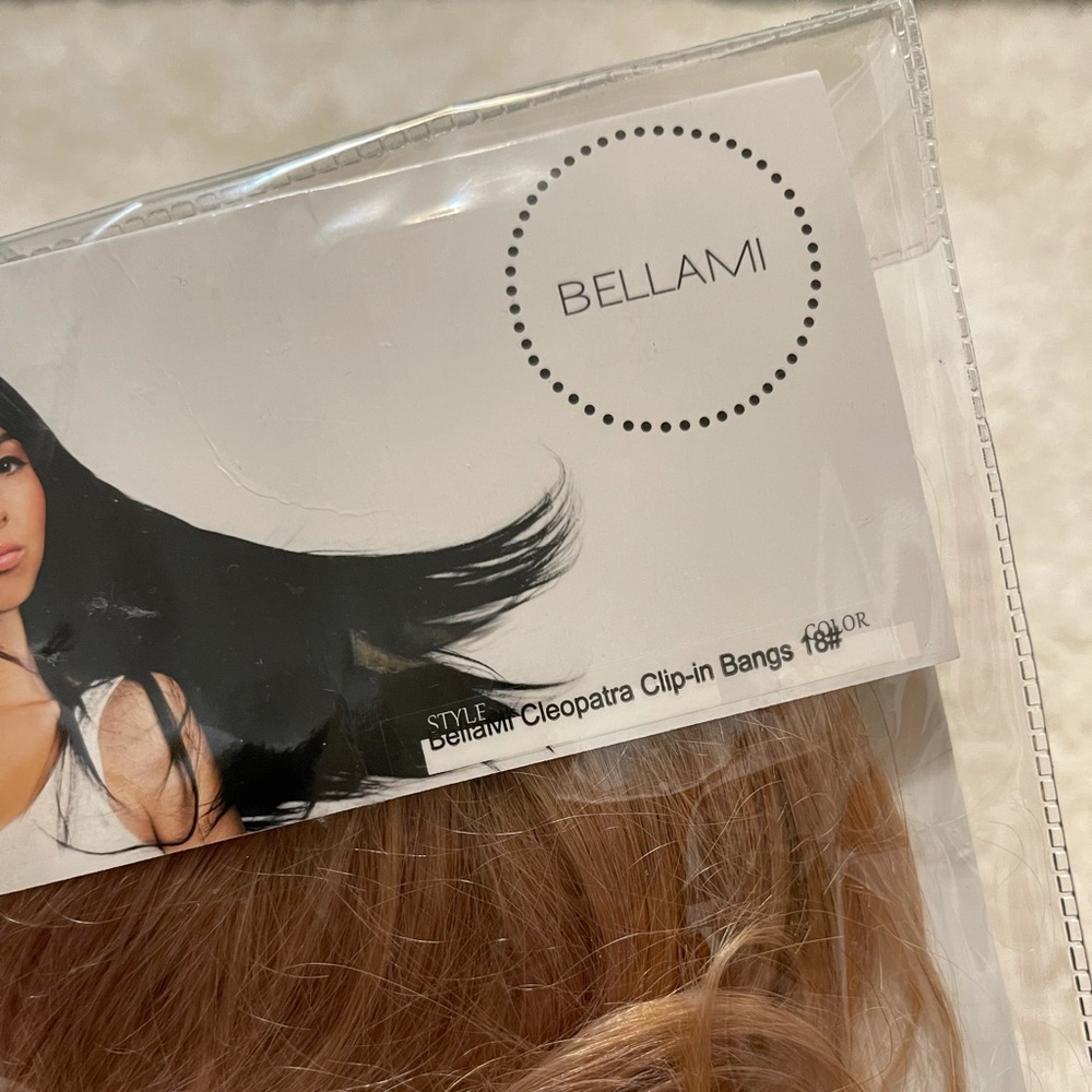 BELLAMI CLEOPATRA CLIP IN BANGS DIRTY BLONDE (18) Brand New Never Worn